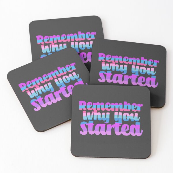Item preview, Remember Why You Started - Purple designed and sold by Chubuter.