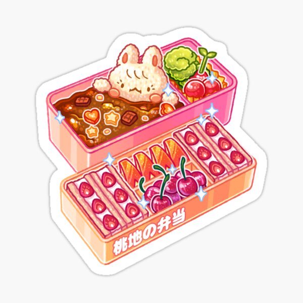 Kawaii Bento Box Sticker for Sale by Adronia
