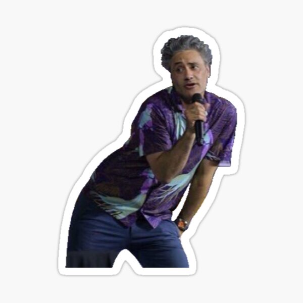Aperçu de l'œuvre autocollant de taika waititi créée et vendue par lokicdinson.