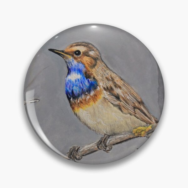 Item preview, White Spotted Bluethroat designed and sold by Pansymade.