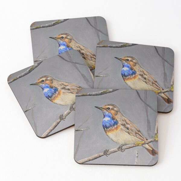 Item preview, White Spotted Bluethroat designed and sold by Pansymade.