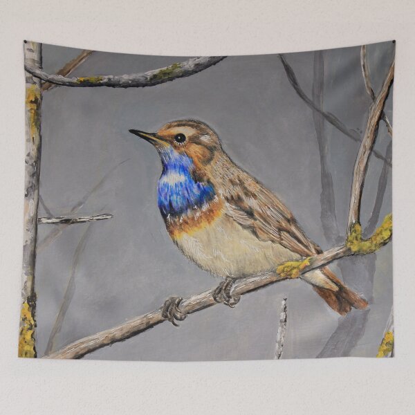 Item preview, White Spotted Bluethroat designed and sold by Pansymade.