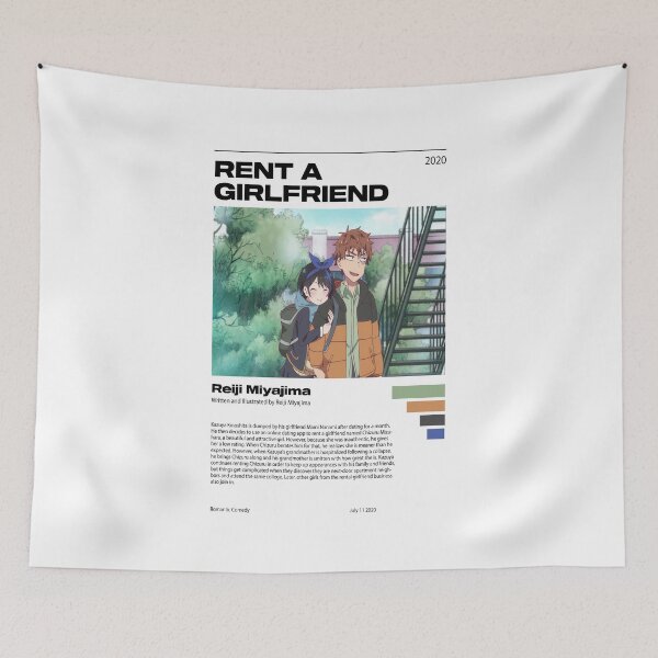 Item preview, Rent A Girlfriend Minimalist Poster designed and sold by CarlosAvila.