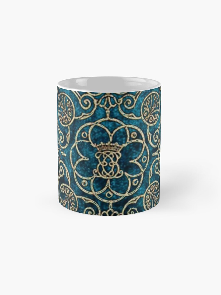Luxury Glam Gold Gems Pattern' Panoramic Mug