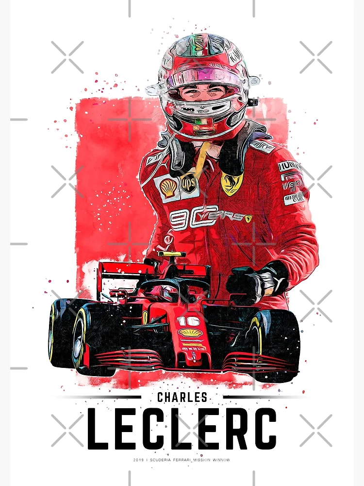 Charles Leclerc Formula 1 poster Poster for Sale by kodesign