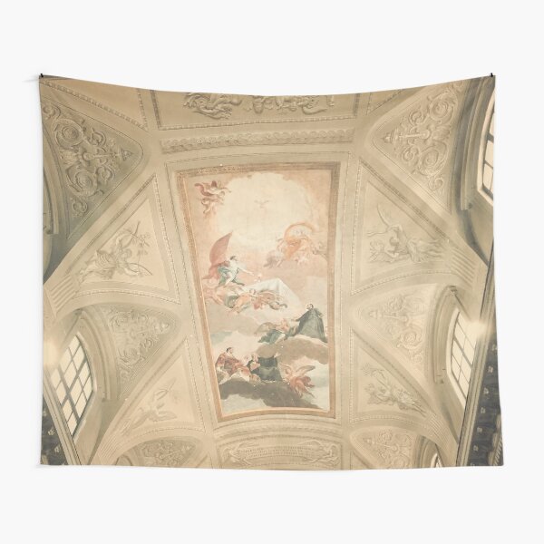 Pastel Dreamy Museum Ceiling Picture Tapestry