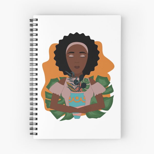 Item preview, Beauty African girl holding a vase of flowers, peaceful and calm  designed and sold by SGS-.