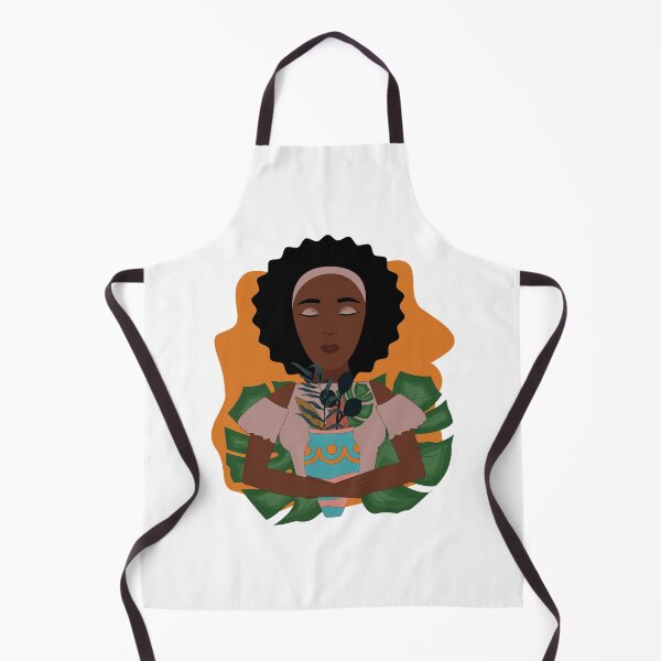Item preview, Beauty African girl holding a vase of flowers, peaceful and calm designed and sold by SGS-.