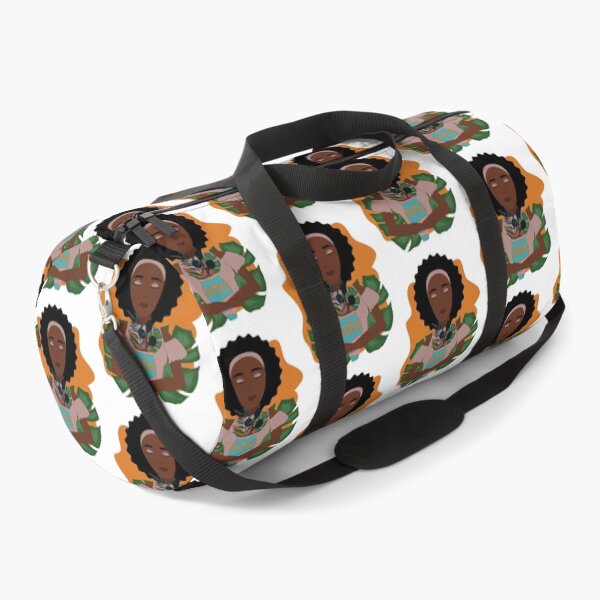 Item preview, Beauty African girl holding a vase of flowers, peaceful and calm  designed and sold by SGS-.