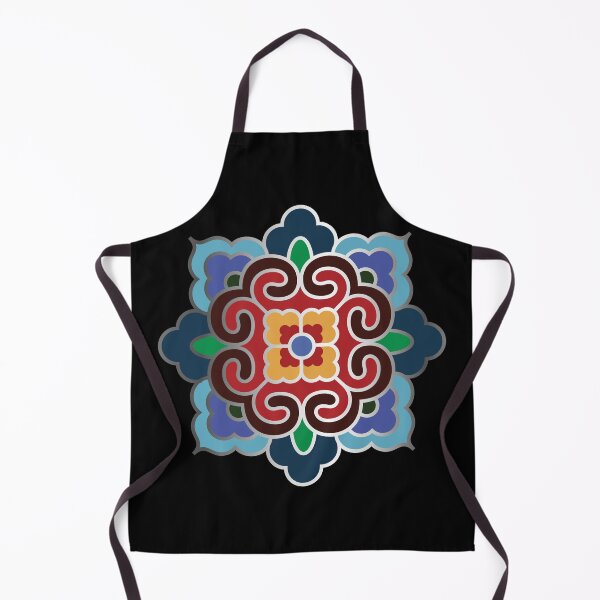 Item preview, Korean Traditional Silver Pattern Style 3 on Black BG designed and sold by FollowtheOrigin.