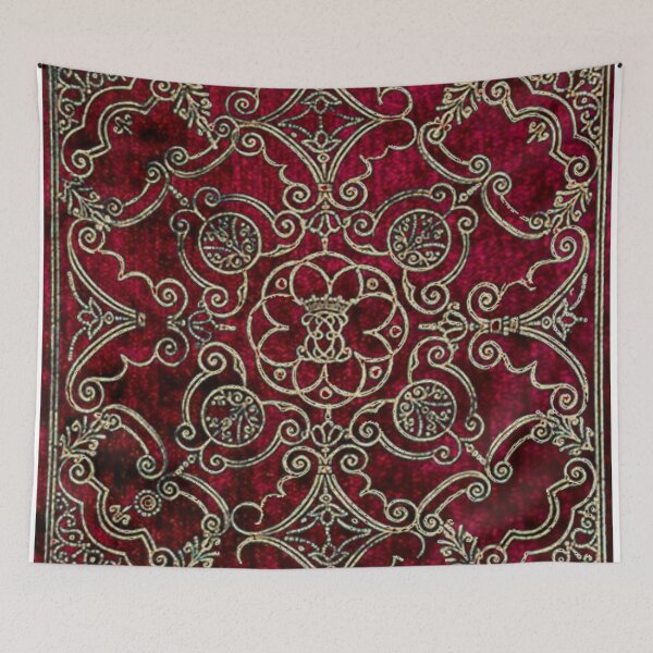 Item preview, Baroque red gold pattern designed and sold by Illium21.