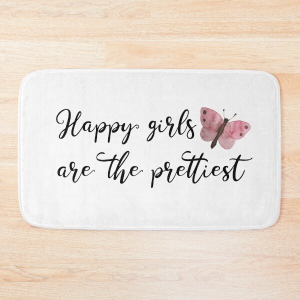 Item preview, Happy Girls Are The Prettiest designed and sold by ilustraliza.