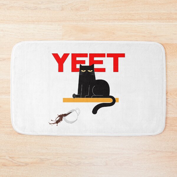 Item preview, Black Cat Yeeting A Mug designed and sold by Sabbaht.