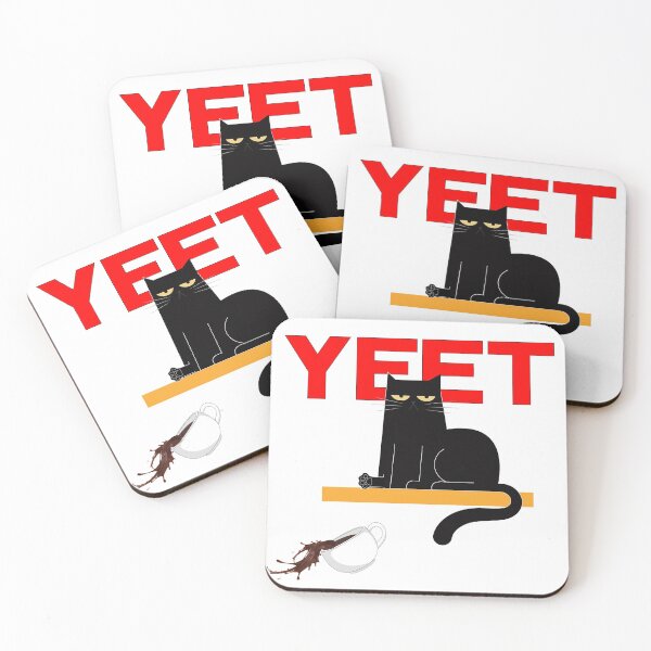 Item preview, Black Cat Yeeting A Mug designed and sold by Sabbaht.