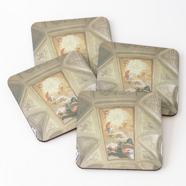 Item preview, Vintage Gold Tone Dreamy Museum Ceiling Picture designed and sold by scorpiolane.