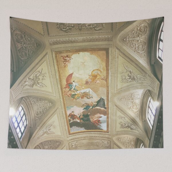 Item preview, Vintage Gold Tone Dreamy Museum Ceiling Picture designed and sold by scorpiolane.