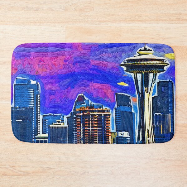 Item preview, Spece Needle Fauvism Style  designed and sold by KirtTisdale.
