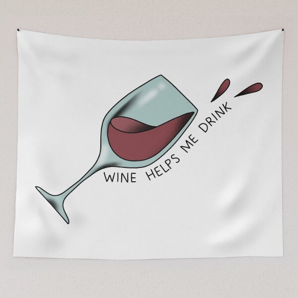 Item preview, wine helps me drink designed and sold by despresso.