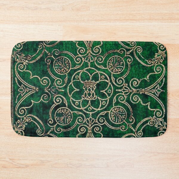 Item preview, Baroque green gold pattern designed and sold by Illium21.