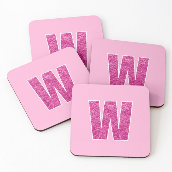 Item preview, Letter W - Pink Water Wave Ocean Art designed and sold by dylanxh.