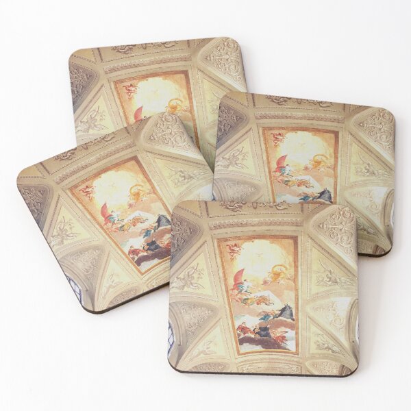 Item preview, Yellow Tone Vintage Dreamy Museum Ceiling Picture designed and sold by scorpiolane.