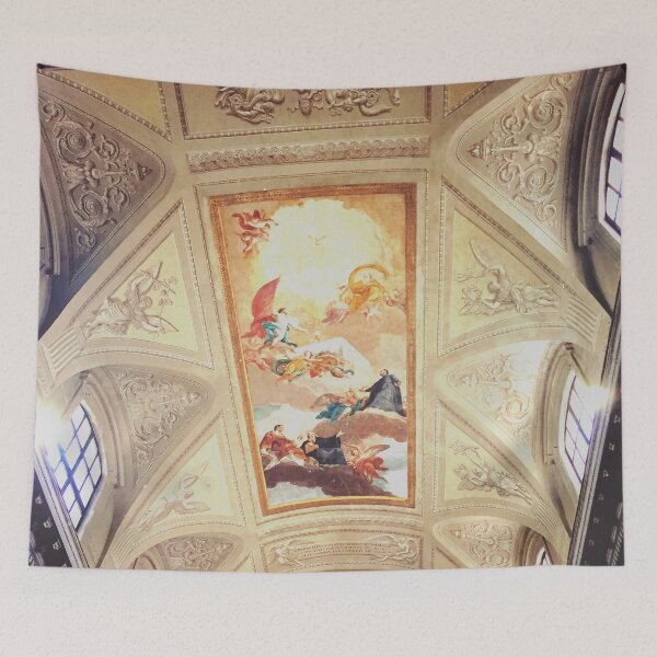 Item preview, Yellow Tone Vintage Dreamy Museum Ceiling Picture designed and sold by scorpiolane.