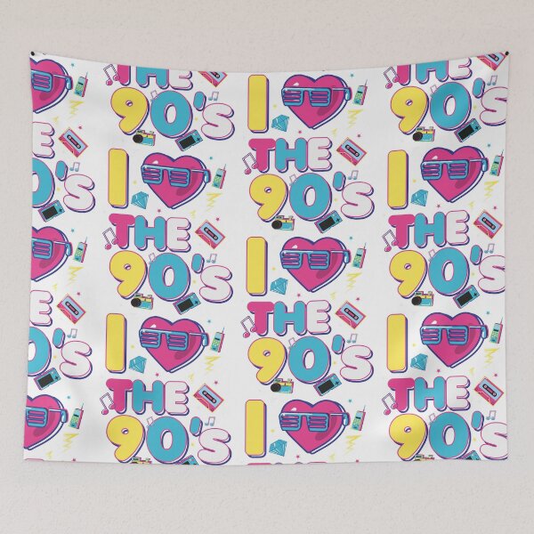 Item preview, 1990's 90s TShirt I Heart the Nineties designed and sold by TheFlipRepublic.