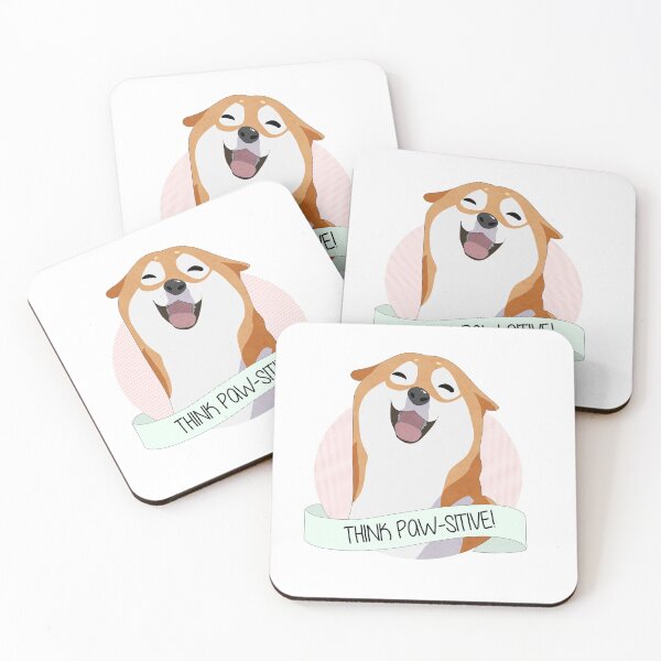 Item preview, Happy Shiba Inu - Think Pawsitive designed and sold by Lady Grim.