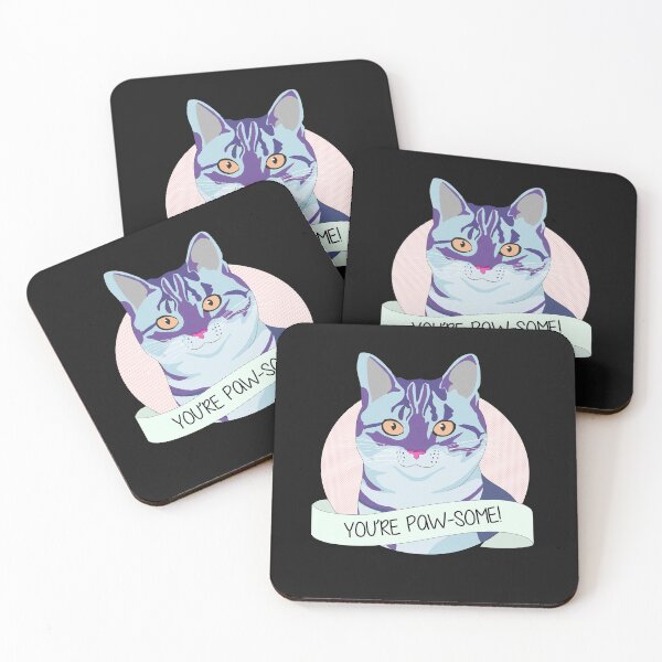 Item preview, Smiling Cat - You're Pawsome designed and sold by Lady Grim.