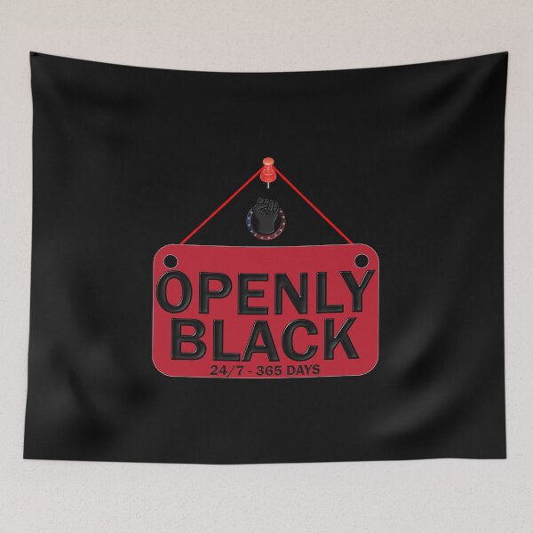 Item preview, Openly black, 24/7 365 DAYS, Fist, black lives matter, Red and blue, black and proud, openly black and proud, openlyblack, black, openly, openly black openly black openly black,  designed and sold by bimmer325.
