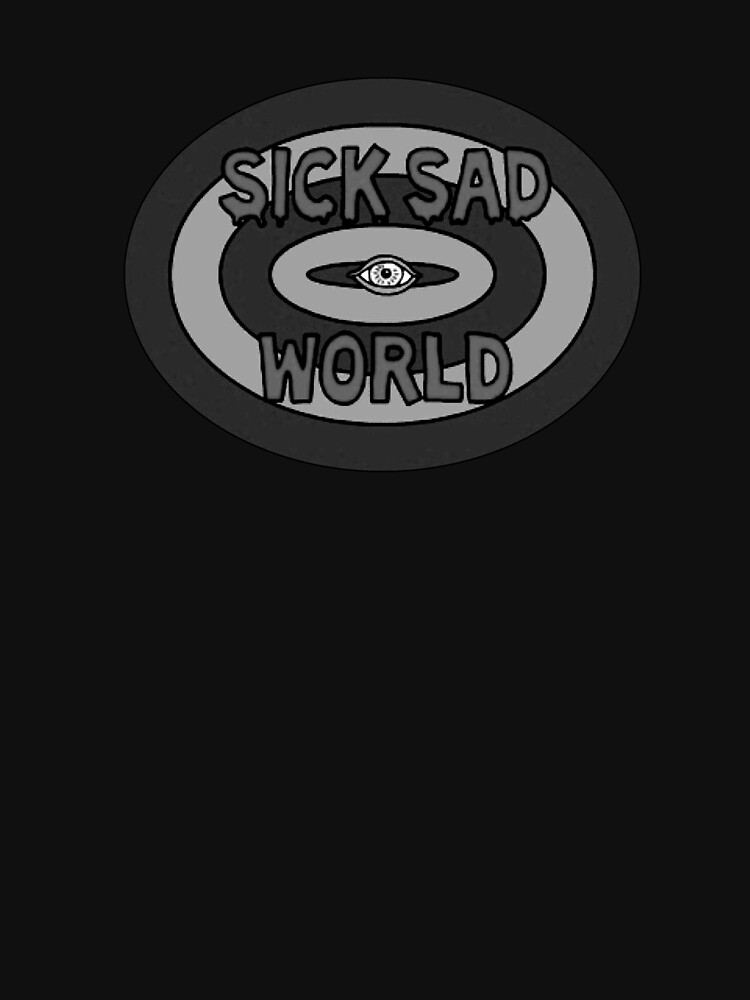 Black and White Sick Sad World Daria Logo