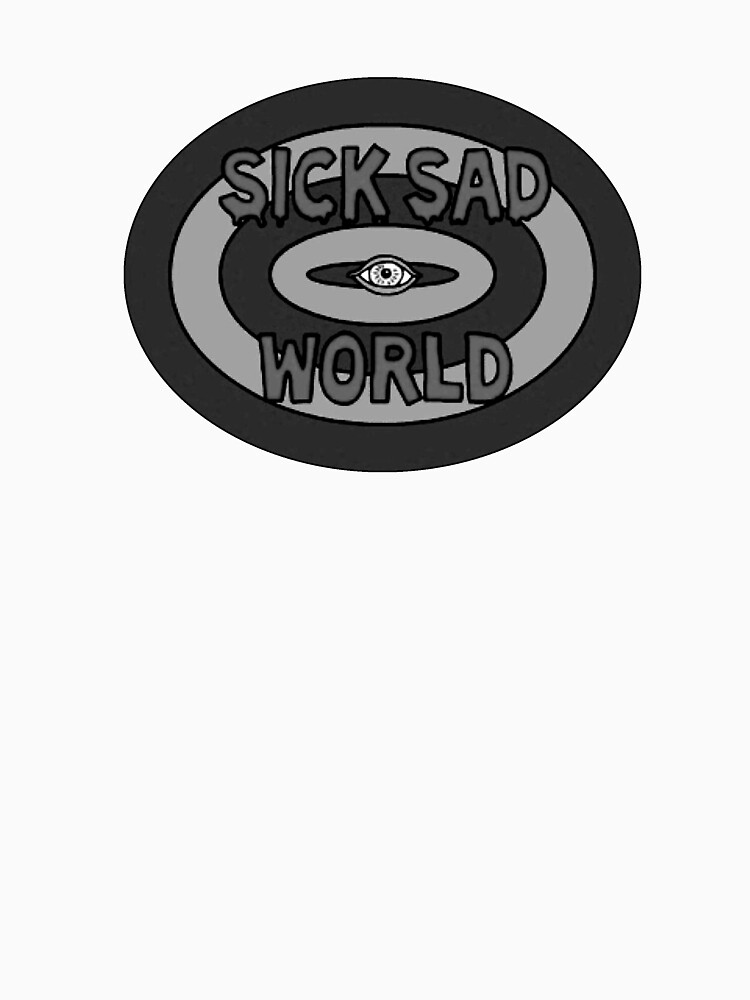 Black and White Sick Sad World Daria Logo