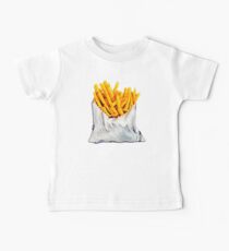 French Fries Pattern Baby Tee