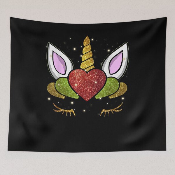 Item preview, Unicorn Face Hearts Unicorn Lover Valentine's Day designed and sold by ninapfvu.