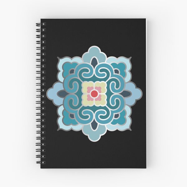 Item preview, Korean Traditional Silver Pattern Style 5 on Black BG designed and sold by FollowtheOrigin.