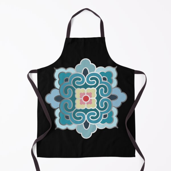 Item preview, Korean Traditional Silver Pattern Style 5 on Black BG designed and sold by FollowtheOrigin.