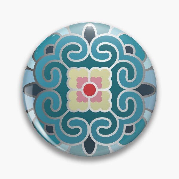 Item preview, Korean Traditional Silver Pattern Style 5 on White BG designed and sold by FollowtheOrigin.