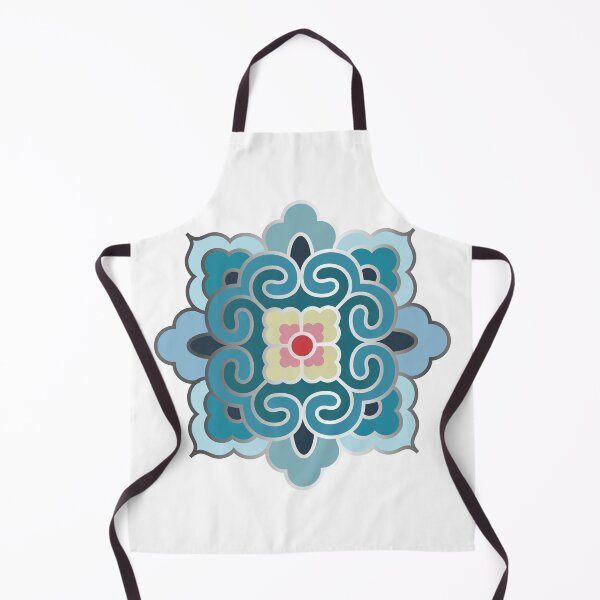 Item preview, Korean Traditional Silver Pattern Style 5 on White BG designed and sold by FollowtheOrigin.