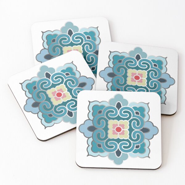 Item preview, Korean Traditional Silver Pattern Style 5 on White BG designed and sold by FollowtheOrigin.