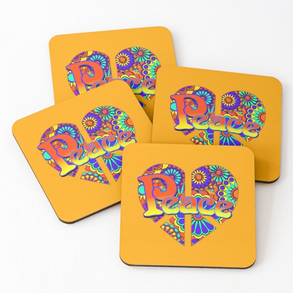 Item preview, Hippy Peace Flower Power Love Heart designed and sold by Alondra.
