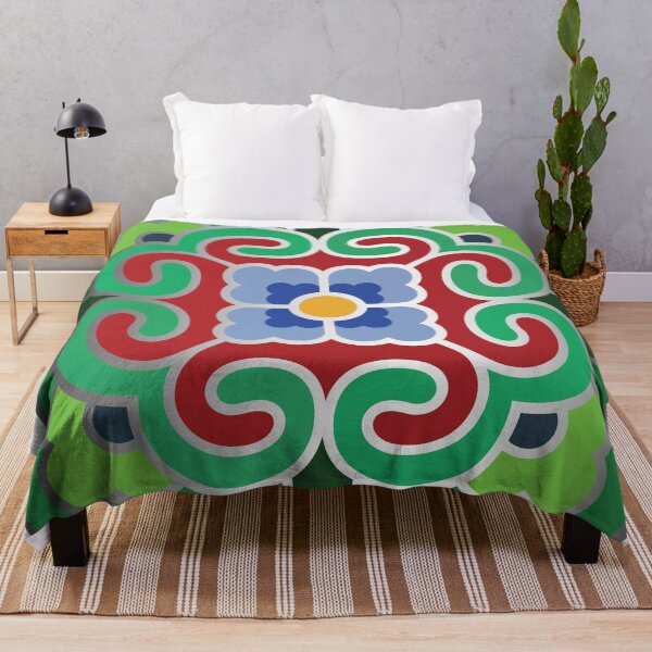 Item preview, Korean Traditional Silver Green Pattern Style 6 on White BG designed and sold by FollowtheOrigin.