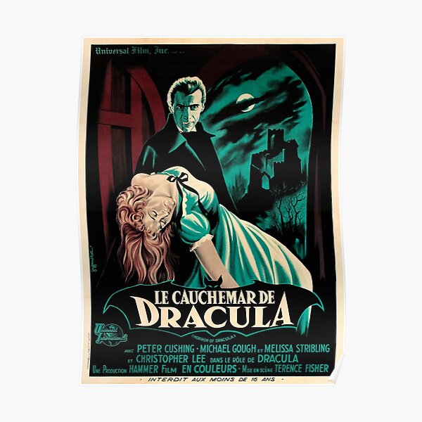 Dracula - 1958 Vintage Movie Poster Poster