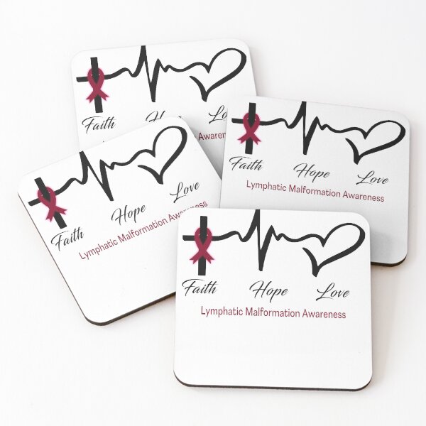 Item preview, Faith Hope Love Lymphatic Malformation Awareness designed and sold by frechettee.
