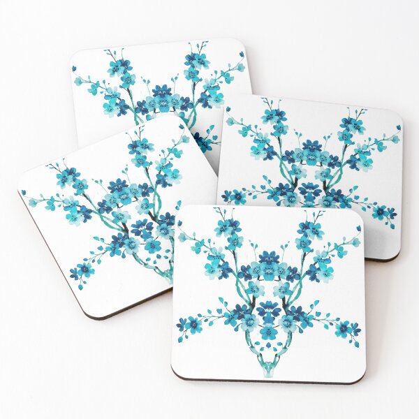 Artikelvorschau, Kleines blaues Blumenmuster | Schlichte Blumen entworfen und verkauft von JillyJ05.