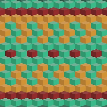 Artwork thumbnail, Color cube pattern by Will Fisler