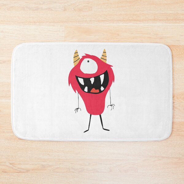 Item preview, George the red Cyclops Monster with yellow horns designed and sold by Nostrathomas66.