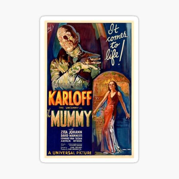 Item preview, The Mummy - 1932 Vintage Movie Poster designed and sold by Gin  Neko.