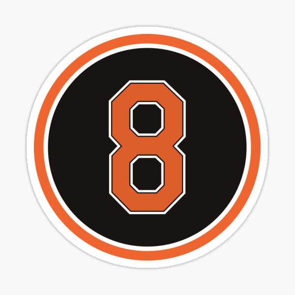 Item preview, Cal Ripken Jr. #8 Jersey Number designed and sold by StickBall.