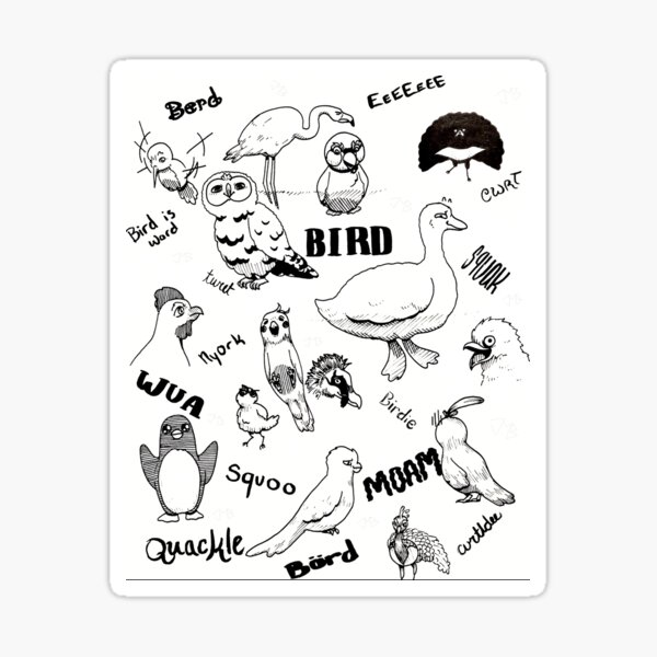 Item preview, Bird is Word pattern designed and sold by Wingnutjmb01.