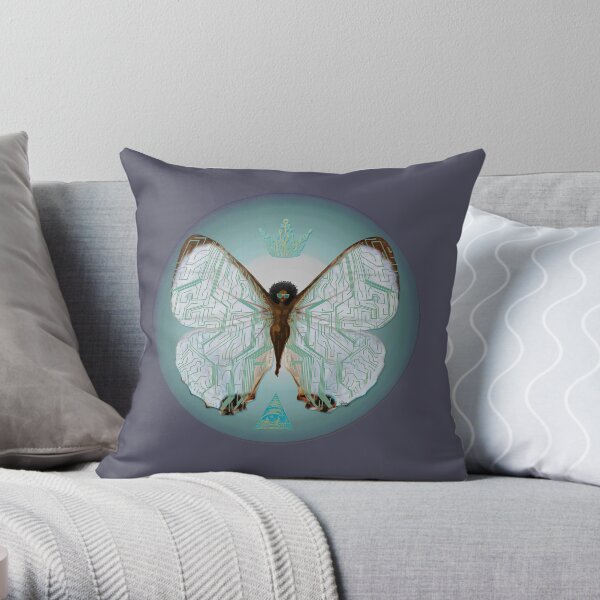 Pearl Morpho Throw Pillow